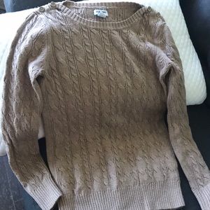 Camel color crew neck